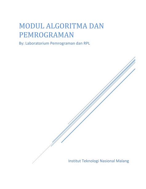 Pdf Modul Algoritma Dokumen Tips