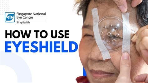 How To Use The Eyeshield Singapore National Eye Centre Youtube