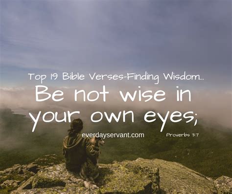 Top 19 Bible Verses Finding Wisdom Everyday Servant