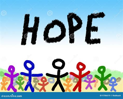 Childs Illustration Of Hope Stock Illustration Illustration 9786619