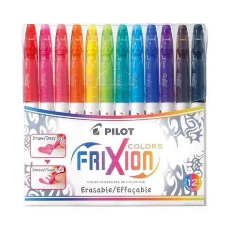 Pilot Frixion Colors Erasable Pens, Set Of 12, Assorted Colors Price in Doha Qatar - officestore.qa