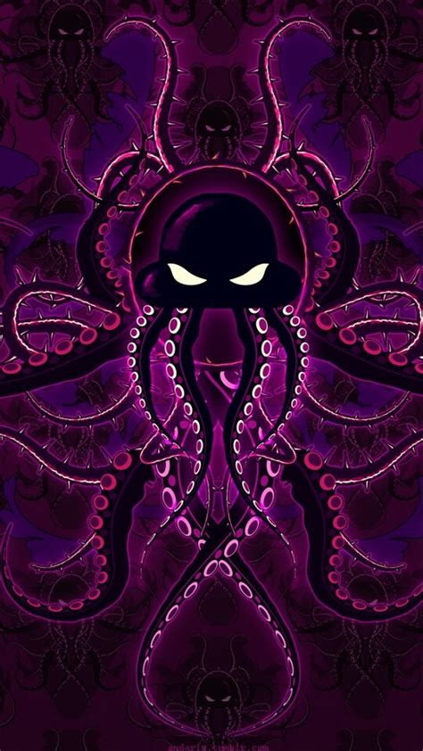 X Purple Octopus Art X Resolution Hd K Wallpapers Images