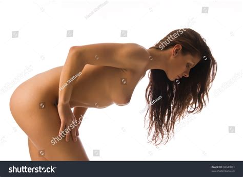 Beautiful Nude Athletic Brunette Isolated On Stock Photo 68640883 Shutterstock