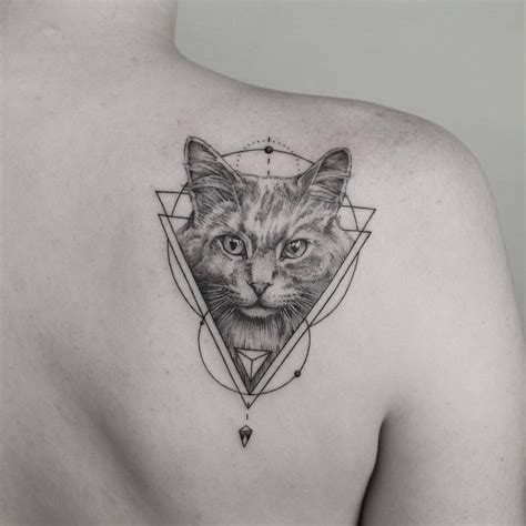 Cat Geometric Tattoo Images - Cat Geometric Tattoo Images