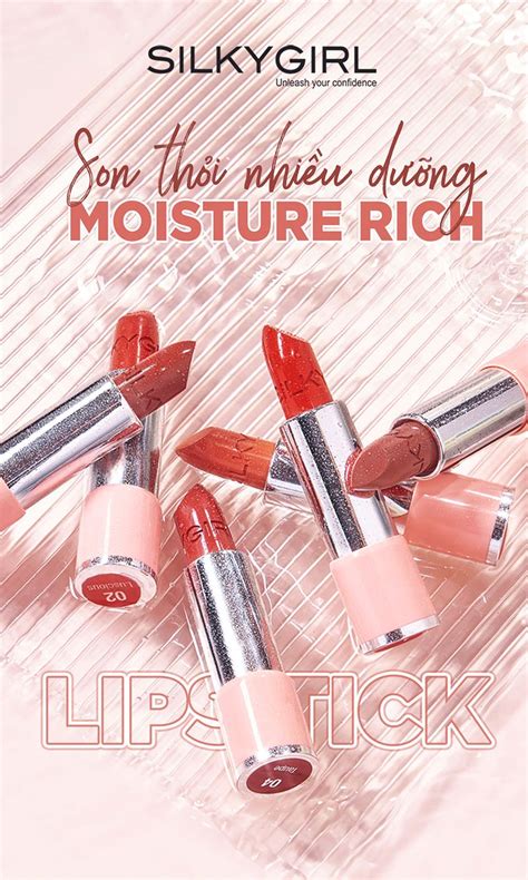 SON THỎI MÀU NHIỀU DƯỠNG SILKYGIRL MOISTURE RICH LIPCOLOR NAKED AB BEAUTY WORLD