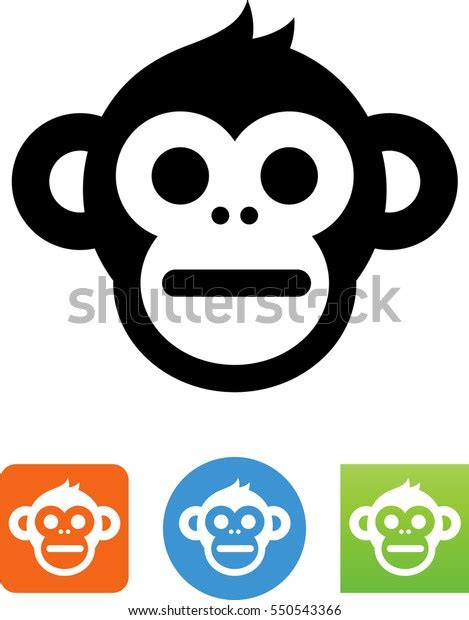 Chimp Icon Stock Vector Royalty Free 550543366 Shutterstock