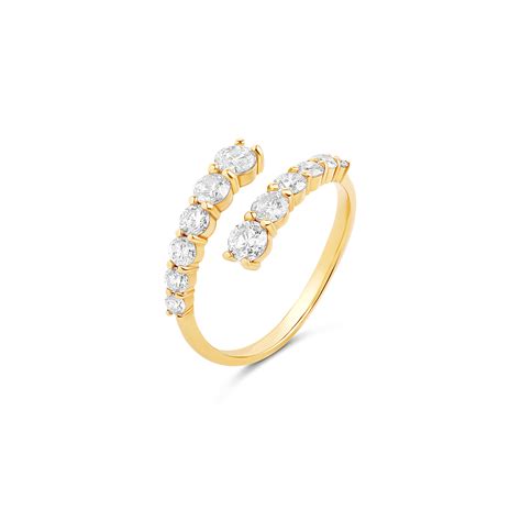 Graduated Diamond Wrap Ring 770fj