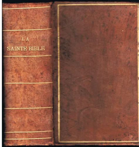 La Sainte Bible Ancien Testament De Louis Segond Nouveau D Hugues