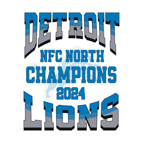 Detroit Nfc North Champions Svg Inspire Uplift