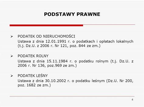 OPODATKOWANIE NIERUCHOMOŚCI W POLSCE ppt pobierz