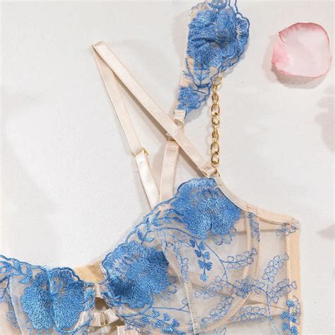 Lace Lingerie Set I Embroidery Lingerie I Strappy Underwear I