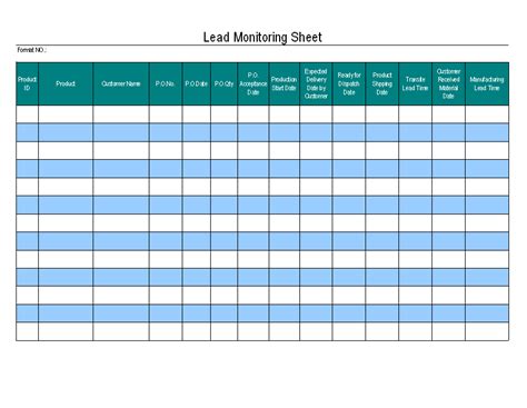 Free Sales Lead Form Template Excel [2020]