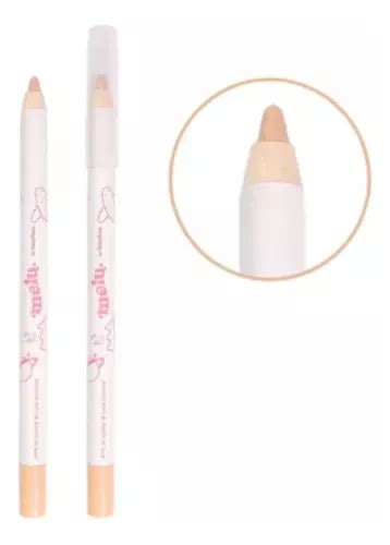 Lapis Olho Ruby Rose Branco Melu Delineado Super Pigmentado Cor Nude Nude Caramel Efeito Mate