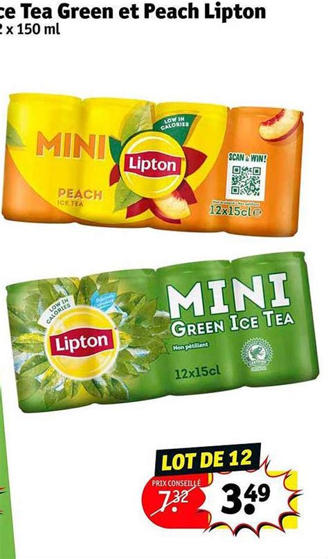 Promo Ice Tea Green Et Peach Lipton Chez Kruidvat ICatalogue Fr