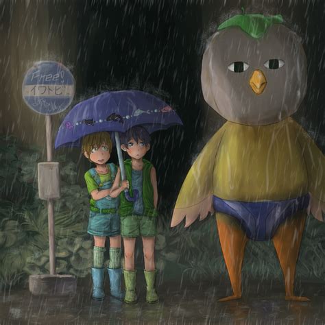 Free! x Totoro Bus stop scene by Kireinami on DeviantArt