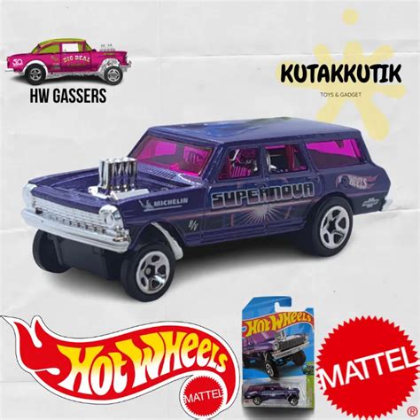Hot Wheels Nova Wagon Gasser Supernova Ungu Lot G HW Gassers Lazada Indonesia
