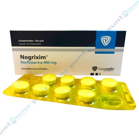 Nogrixim Norfloxacina Mg Caja De Comprimidos Punto Farma