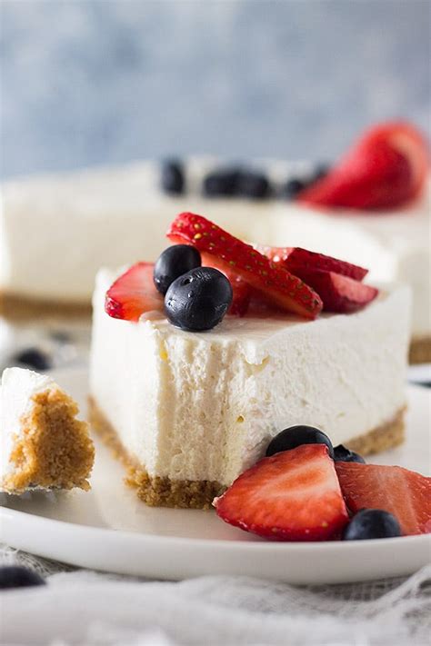 No Bake Vanilla Cheesecake Countryside Cravings