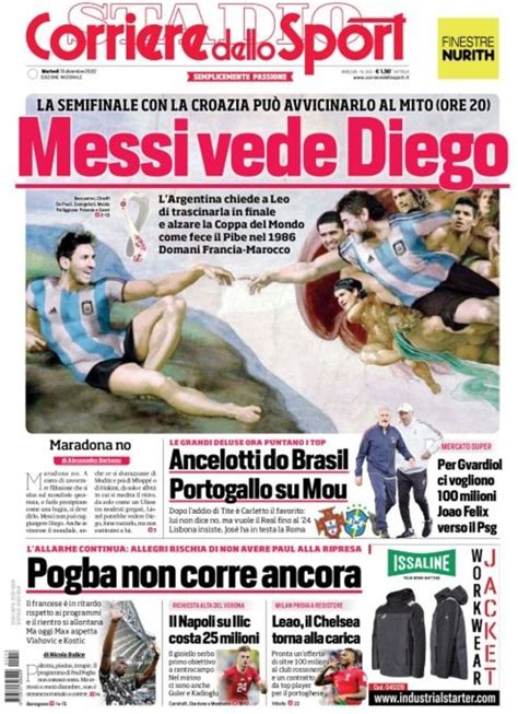 Capa Corriere Dello Sport Dezembro Capasjornais Pt