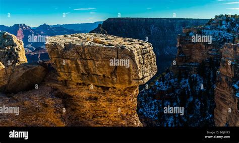 Kaibab Limestone Pillars On Mather Point On The South Rim Grand Canyon