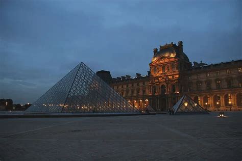 Louvre Museum at night. Paris. France Our beautiful pictures are available as Framed Prints ...