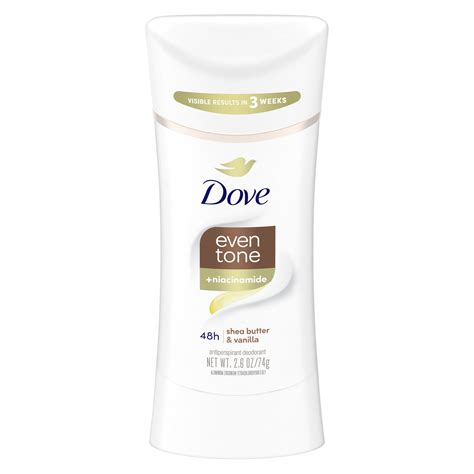 Even Tone Shea Butter Vanilla Antiperspirant Stick Dove Dove