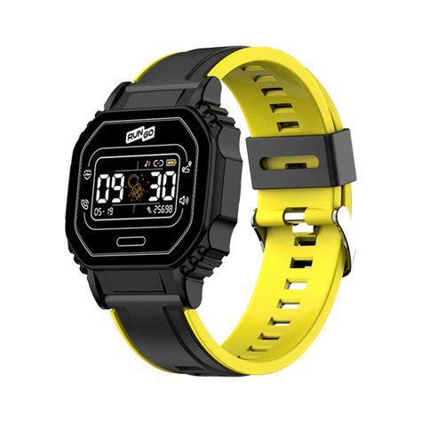 RunGo Фитнес-браслет Смарт-часы с функцией bluetooth звонка W4, черный ...