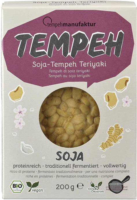 Tempehmanufaktur Bio Soja Tempeh Teriyaki G Piccantino