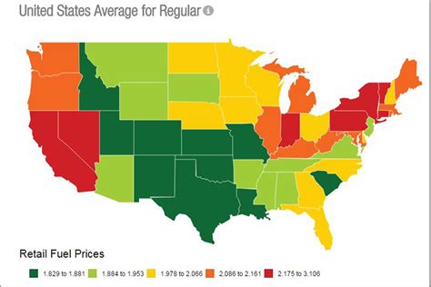 Gas Prices Map - Gas Price Heat Map - New Jersey Gas Prices / Gasbuddy ...