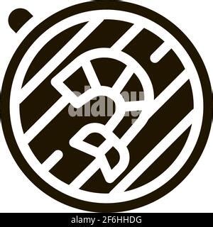 Fish On Barbecue Grill Glyph Icon Silhouette Symbol Negative Space