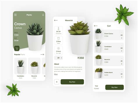 Plant App Ui By Inexture Solutions Limited On Dribbble