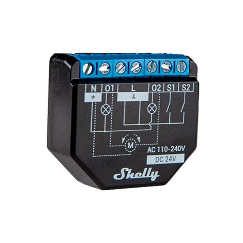 Shelly PLUS 2PM 2 Channel WiFi Smart Relay Switch With Power Meter And