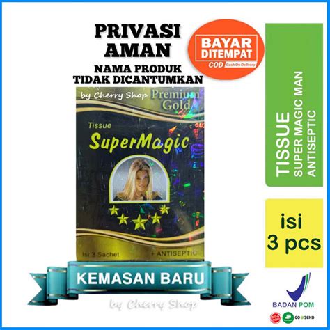 Jual Pack Sachet Kemenkes Tisu Magic Man Premium Gold