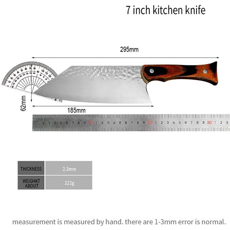 Damast 5Cr15 Edelstahl 7 Zoll Hacken Messer Hammer Grandado