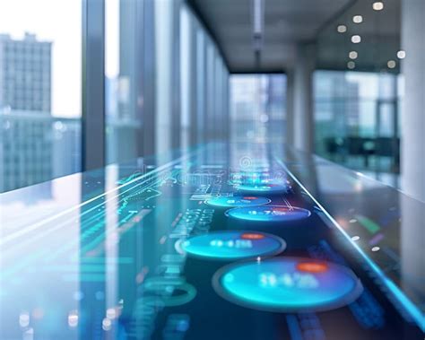 Business Growth Roadmap on a Clean Digital Display, Professional Office ... 