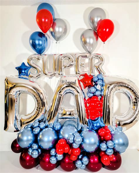 Fathers Day Balloon Bouquet Decoración Globos Dia Del Padre Miami