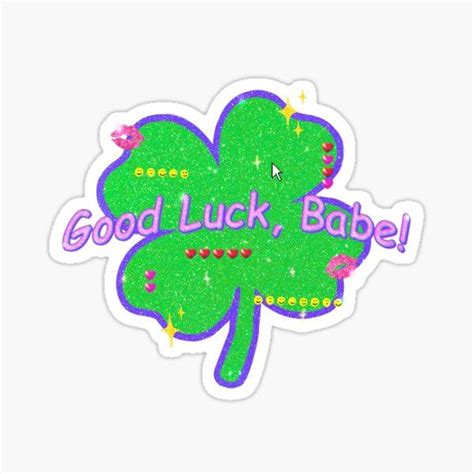 Good Luck Babe Chappell Roan Inspired Sticker For Sale By Bezalol Coloring Stickers Bubble