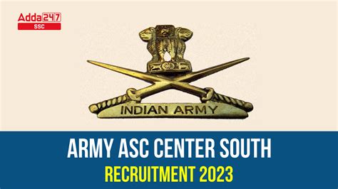 Army ASC Centre South Recruitment 2023 Apply For 236 Posts