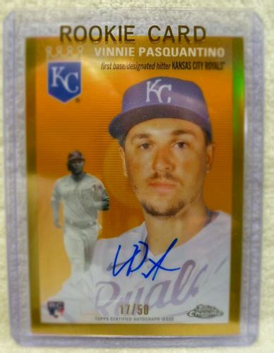 2023 Topps Chrome Platinum GOLD Vinnie Pasquantino Rookie Autograph