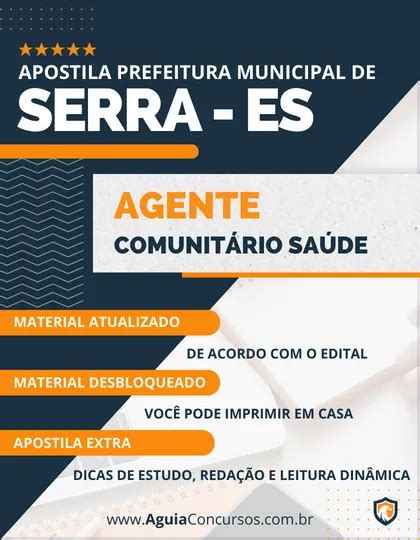 Apostila Agente Comunit Rio Sa De Pref Serra Es