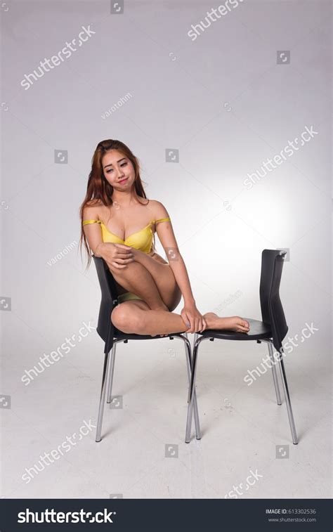 Стоковая фотография Sexy Asian Woman White Lingerie On Shutterstock