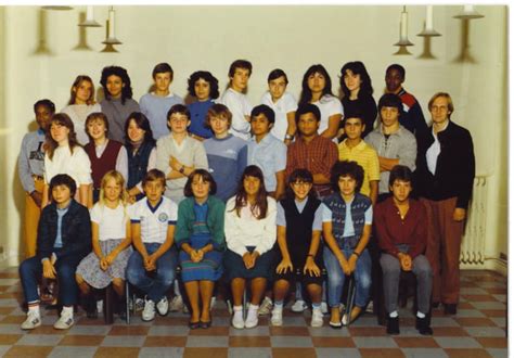 Photo de classe 33 de 1983 Collège Gay lussac Copains d avant