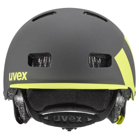 Szary Kask Uvex Hlmt Bike Pro Grey Lime Mat Cm Dla Dzieci I