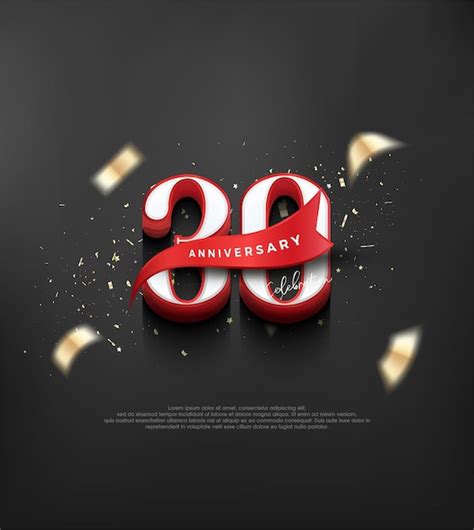 Premium Vector Classic Design Number To Celebrate The 30th Anniversary Premium Vector