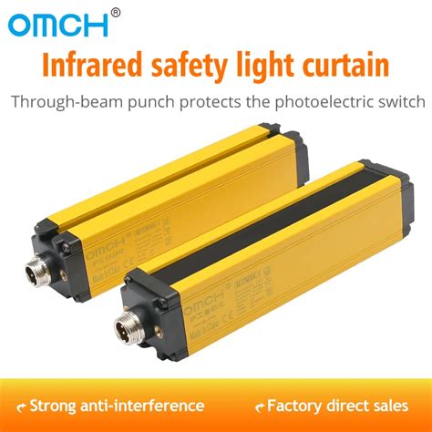 Omch Beam Safety Light Curtain Sensor Switch Gm Npn Infrared Area