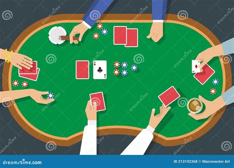 Poker Game Top View stock vector. Illustration of black - 213192368