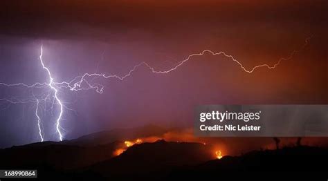 7,474 Fire Lightning Stock Photos, High-Res Pictures, and Images ...