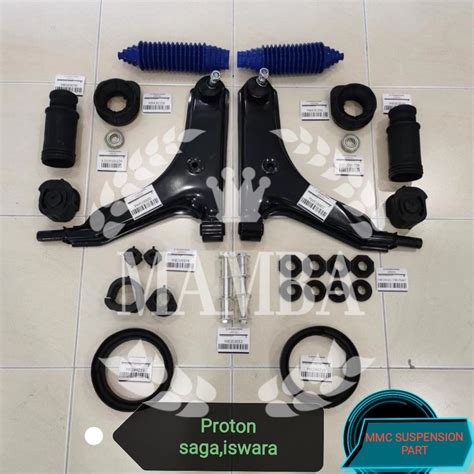 Item Full Set Proton Saga Iswara Front Lower Arm Suspension Set Mmc