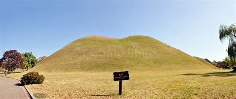 Royal Tombs In Daereungwon Tomb Complex Gyeongju South Korea Stock