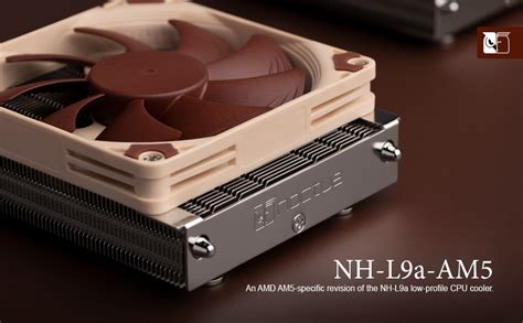 Noctua Nh L9a Am5 37mm Premium Cpu Kylare Med Låg Profil För Amd Am5 Brun Elektronik